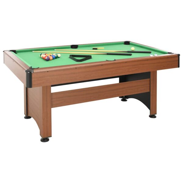 vidaXL Billiardbord 184x108x82 cm brun