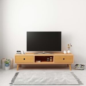 vidaXL TV-benk 120x35x35 cm heltre furu