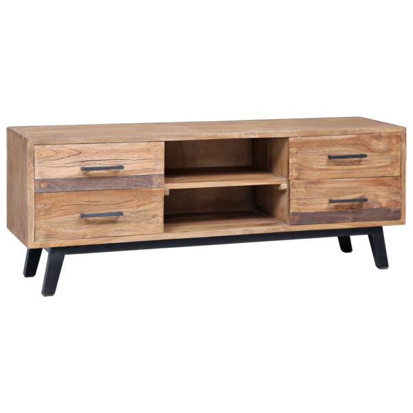 vidaXL TV-benk 120x30x45 cm heltre teak