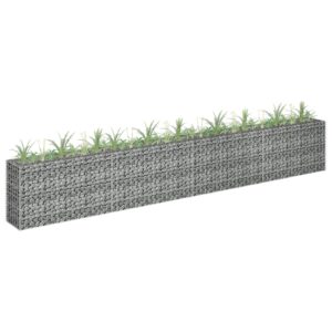 vidaXL Gabion høybed galvanisert stål 360x30x60 cm