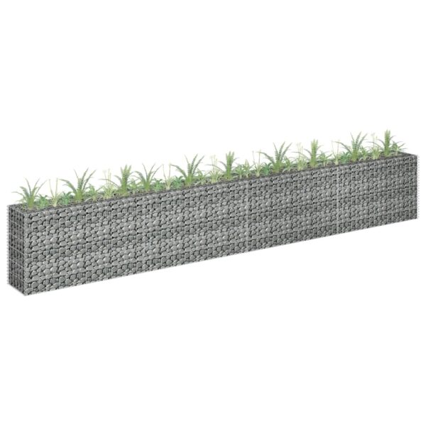 vidaXL Gabion høybed galvanisert stål 360x30x60 cm