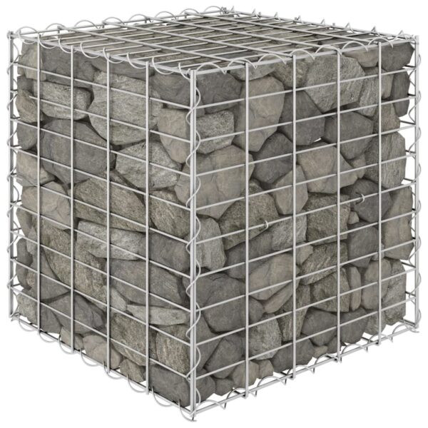 vidaXL Gabion høybed kubeformet ståltråd 50x50x50 cm