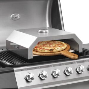 vidaXL Pizzaovn med keramisk stein for gass-/kullgrill