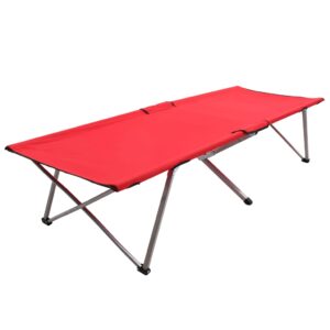 vidaXL Campingseng 206x75x45 cm XXL rød