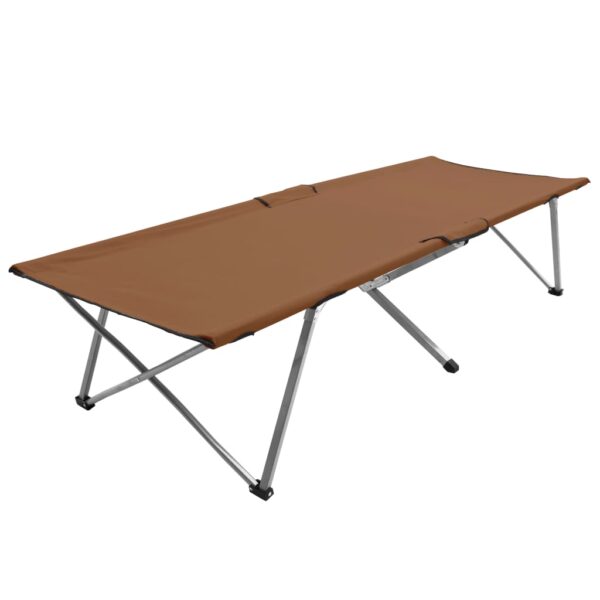 vidaXL Campingseng 206x75x45 cm XXL brun