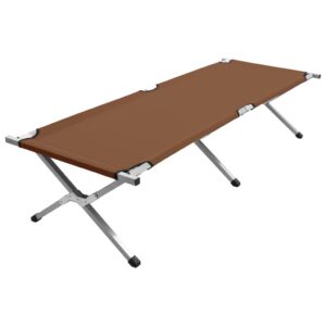 vidaXL Campingseng 190x74x47 cm XL brun