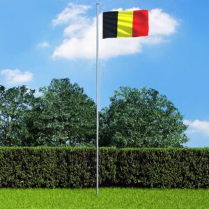 vidaXL Belgisk flagg 90x150 cm