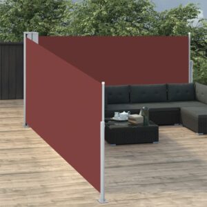 vidaXL Uttrekkbar sidemarkise 100x1000 cm brun