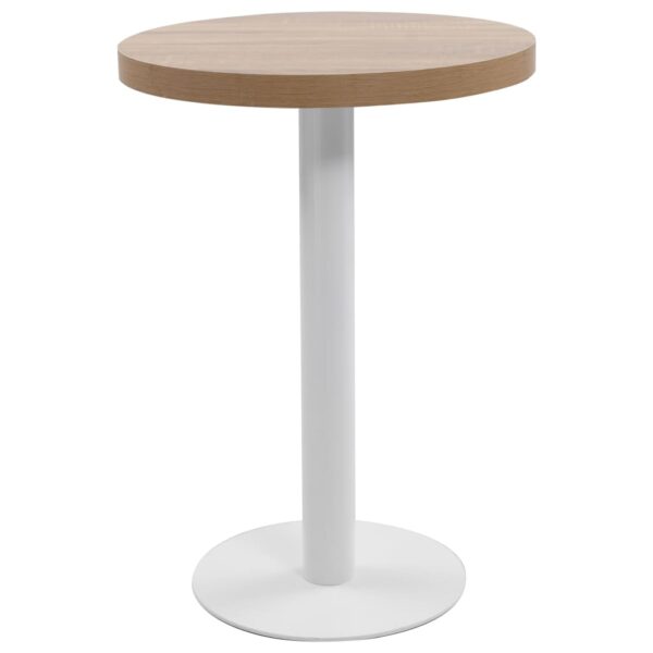 vidaXL Bistrobord lysebrun 60 cm MDF