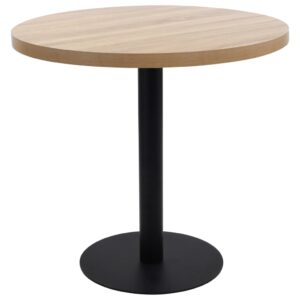 vidaXL Bistrobord lysebrun 80 cm MDF