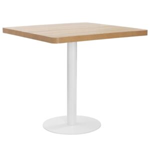 vidaXL Bistrobord lysebrun 80x80 cm MDF