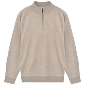 vidaXL Herregenser 5 stk glidelås beige XXL