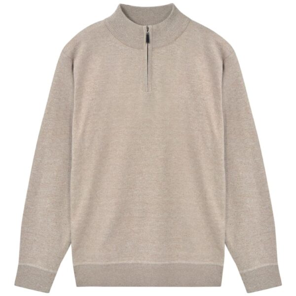 vidaXL Herregenser 5 stk glidelås beige XXL