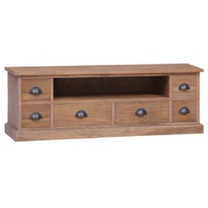 vidaXL TV-benk 120x30x40 cm heltre teak