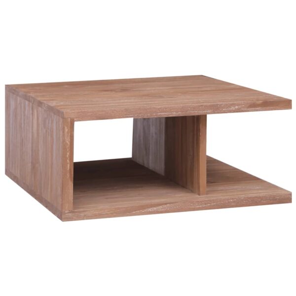 vidaXL Salongbord 70x70x30 cm heltre teak