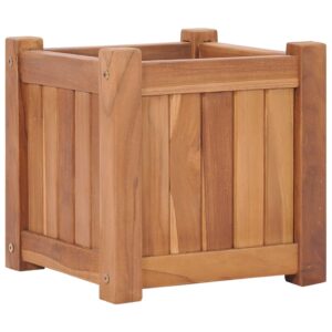 vidaXL Høybed 30x30x30 cm heltre teak