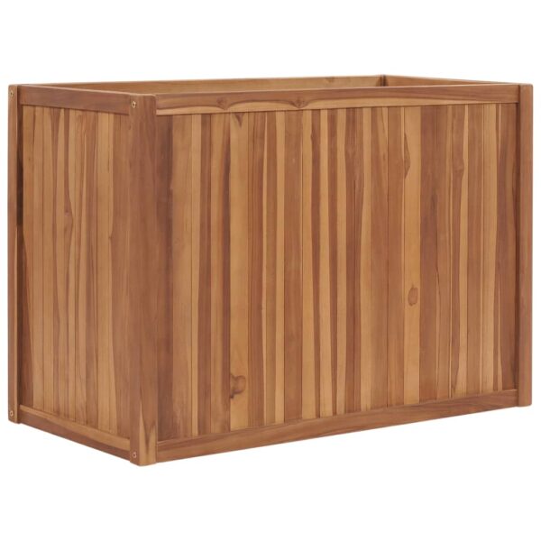 vidaXL Høybed 100x50x70 cm heltre teak