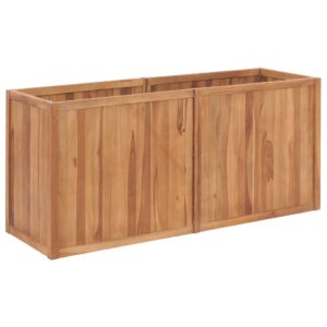 vidaXL Høybed 150x50x70 cm heltre teak