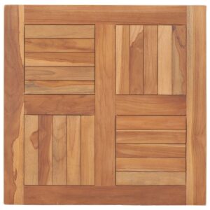 vidaXL Bordplate heltre teak 60x60x2