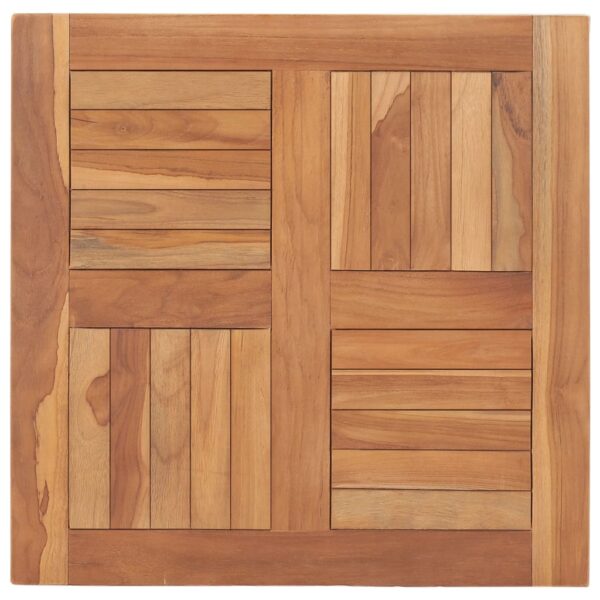 vidaXL Bordplate heltre teak 60x60x2