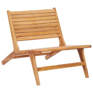 vidaXL Hagestol heltre teak