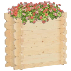 vidaXL Hevet blomsterbed 42 mm 100x50x87