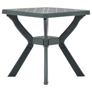 vidaXL Bistrobord grønn 70x70x72 cm plast