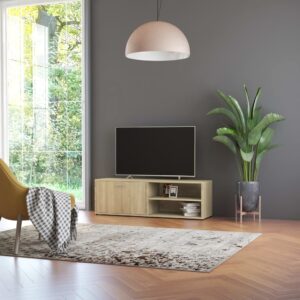 vidaXL TV-benk sonoma eik 120x34x37 cm konstruert tre