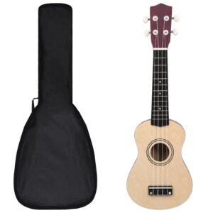 vidaXL Sopran-ukulele sett med veske for barn lyst tre 21"