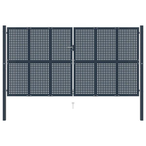 vidaXL Port stål antrasitt 404x250 cm stål