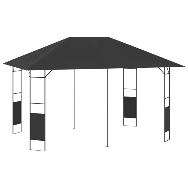 vidaXL Hagepaviljong 4x3 m antrasitt 160 g/m²