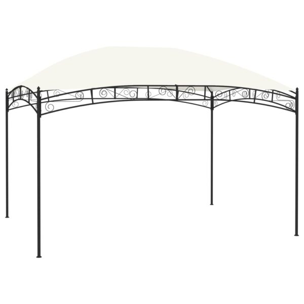 vidaXL Hagepaviljong 4x3 m kremhvit 180 g/m²