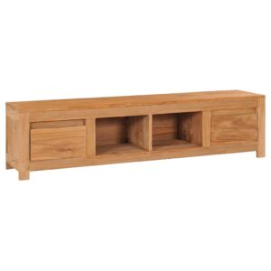 vidaXL TV-benk 135x30x35 cm heltre teak