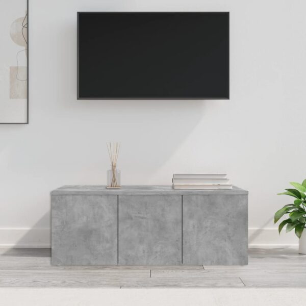 vidaXL TV-benk betonggrå 80x34x30 cm konstruert tre