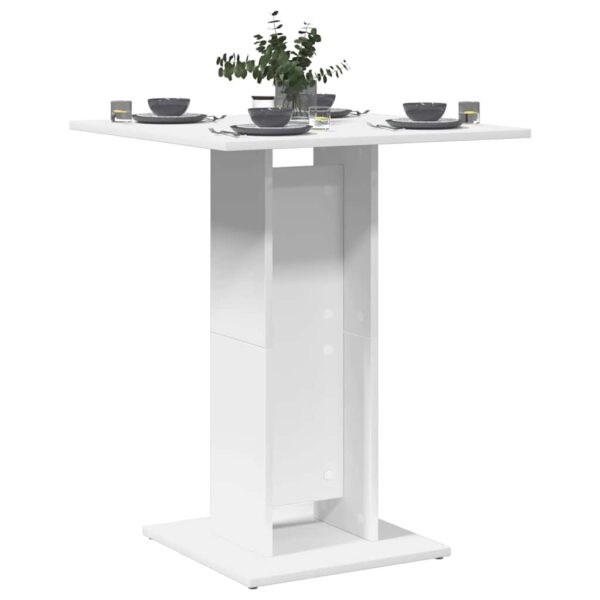 vidaXL Bistrobord hvit 60x60x75 cm konstruert tre