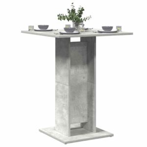 vidaXL Bistrobord betonggrå 60x60x75 cm konstruert tre