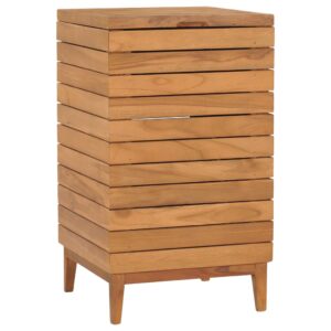 vidaXL Skittentøyskurv 40x40x70 cm heltre teak