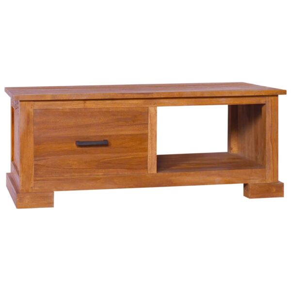 vidaXL TV-benk 90x50x37 cm heltre teak