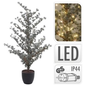 Ambiance Juletre i potte med 136 lysdioder 125 cm