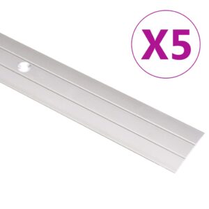 vidaXL Gulvprofiler 5 stk aluminium 100 cm gull