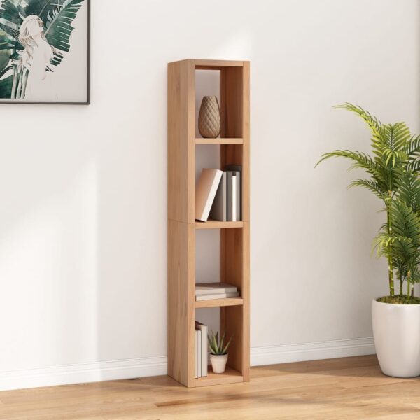 vidaXL Bokhylle 35x30x168 cm heltre teak