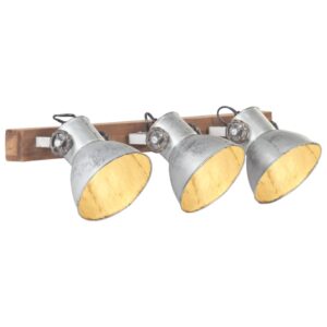 vidaXL Industriell vegglampe sølv 65x25 cm E27