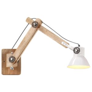 vidaXL Vegglampe i industriell stil hvit rund E27