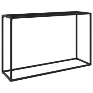 vidaXL Konsollbord svart 120x35x75 cm herdet glass