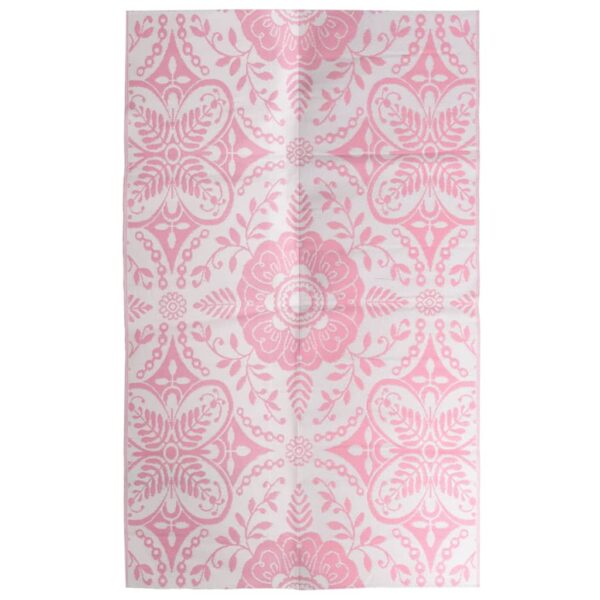 vidaXL Uteteppe rosa 160x230 cm PP