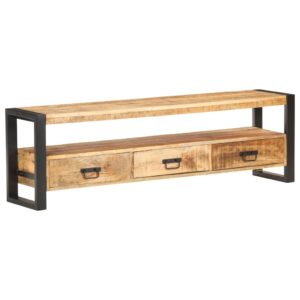 vidaXL TV-benk 150x30x45 cm grov heltre mango