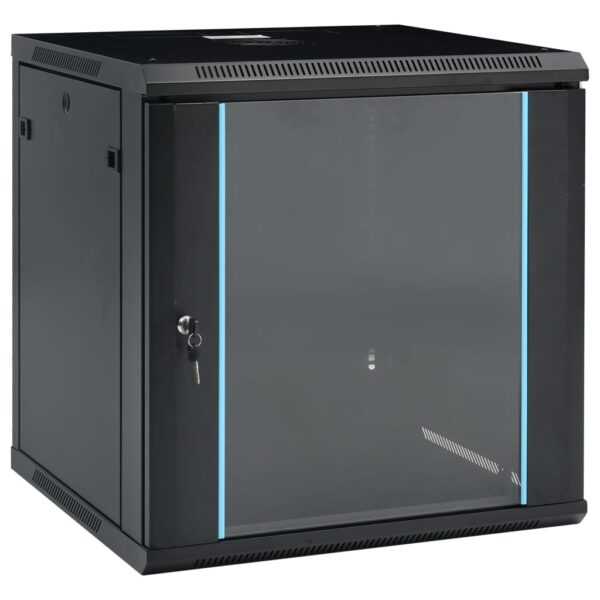 vidaXL Nettverksskap 12U veggmontert 19" IP20 600x600x640 mm