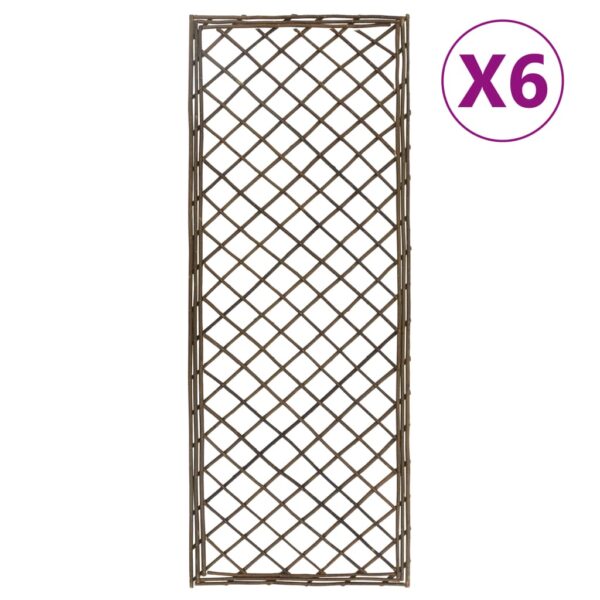 vidaXL Hageespalier 6 stk 30x120 cm selje