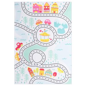 vidaXL Teppe print flerfarget 80x150 cm stoff