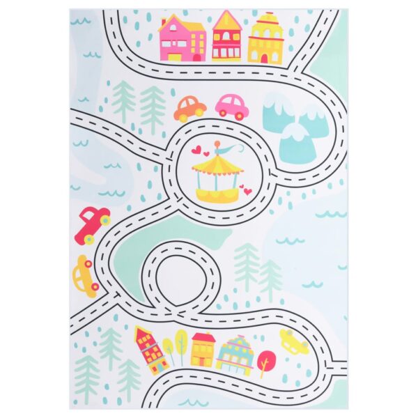 vidaXL Teppe print flerfarget 80x150 cm stoff